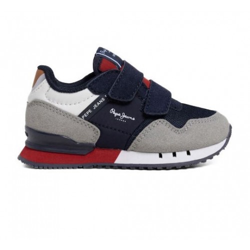 PEPE JEANS LONDON  PBS40009-945  ΠΑΙΔΙΚΟ ΠΑΠΟΥΤΣΙ SNEAKERS ΑΓΟΡΙ  ΠΟΛΥΧΡΩΜΟ